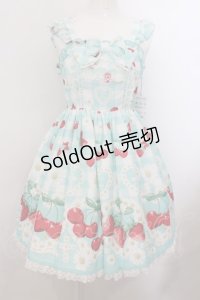 Angelic Pretty / チェリーマルグリットジャンパースカート  ミント O-24-11-07-031-AP-OP-OW-OS