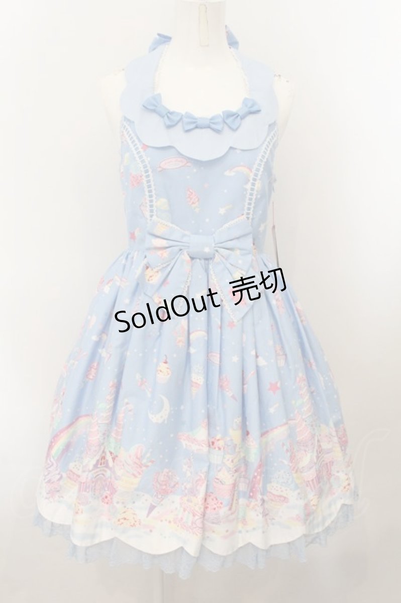 画像1: Angelic Pretty / MilkyPlanetジャンパースカート Free ブルー O-24-11-07-004-AP-OP-NS-OS (1)
