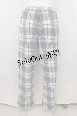 画像3: TRAVAS TOKYO / イージーチェックパンツ F ブルー O-24-11-07-049-PU-PA-YM-ZT283