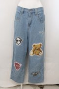 TRAVAS TOKYO / オリジナルワッペン刺繍デニムパンツ F ライトインディゴ O-24-11-07-053-PU-PA-YM-ZT302