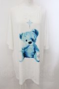 TRAVAS TOKYO / 2023 Furry bear BIG Tシャツ F ホワイトｘサックス O-24-11-07-062-PU-TS-YM-ZT061