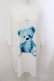 画像1: TRAVAS TOKYO / 2023 Furry bear BIG Tシャツ F ホワイトｘサックス O-24-11-07-062-PU-TS-YM-ZT061 (1)