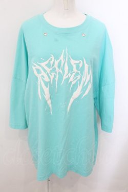画像1: REFLEM / LOGOデザインBIG Tシャツ F ミント O-24-11-07-065-PU-TS-YM-ZT061