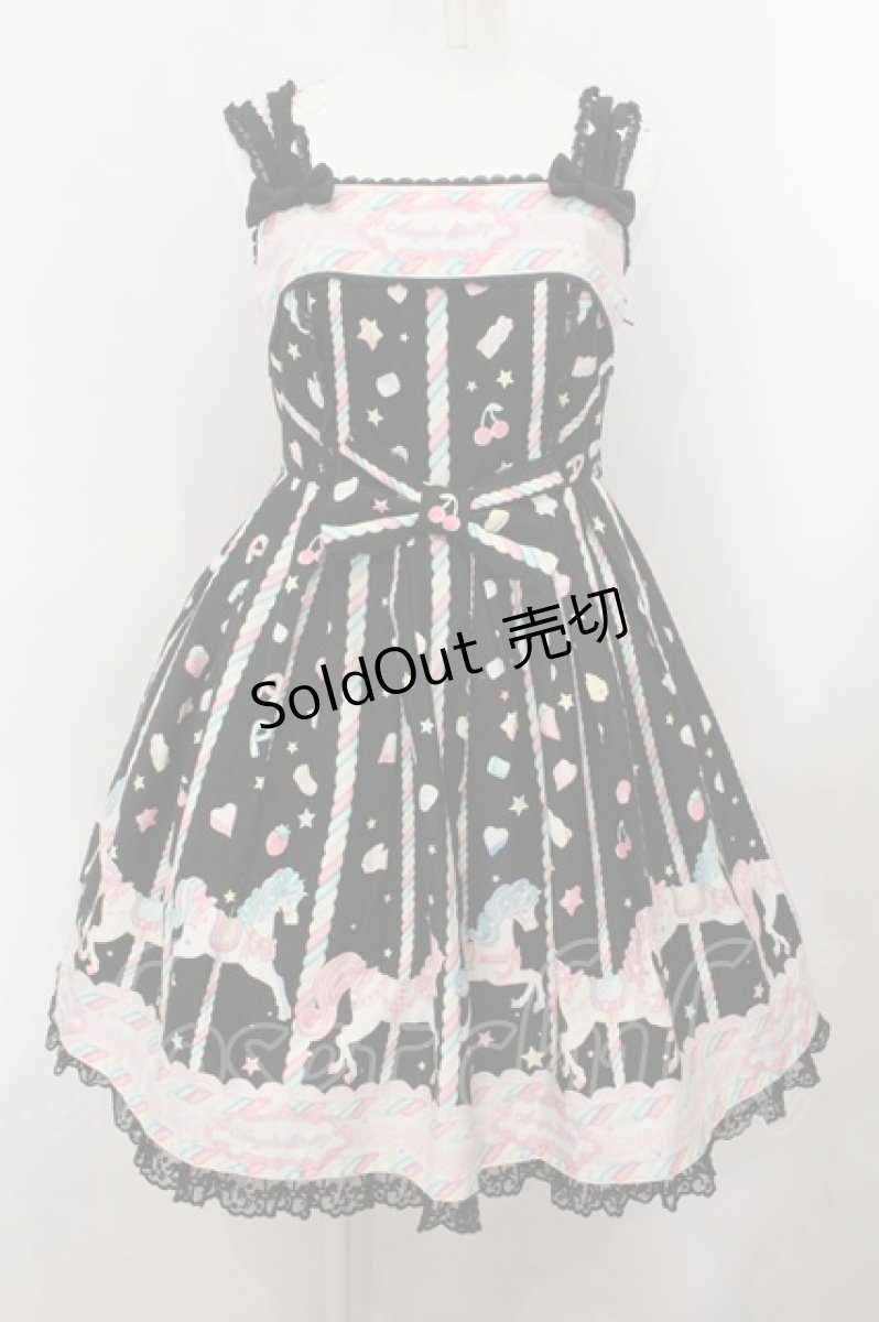 画像1: Angelic Pretty / Sugary Carnivalジャンパースカート  クロ O-24-11-07-012-AP-OP-OW-OS (1)