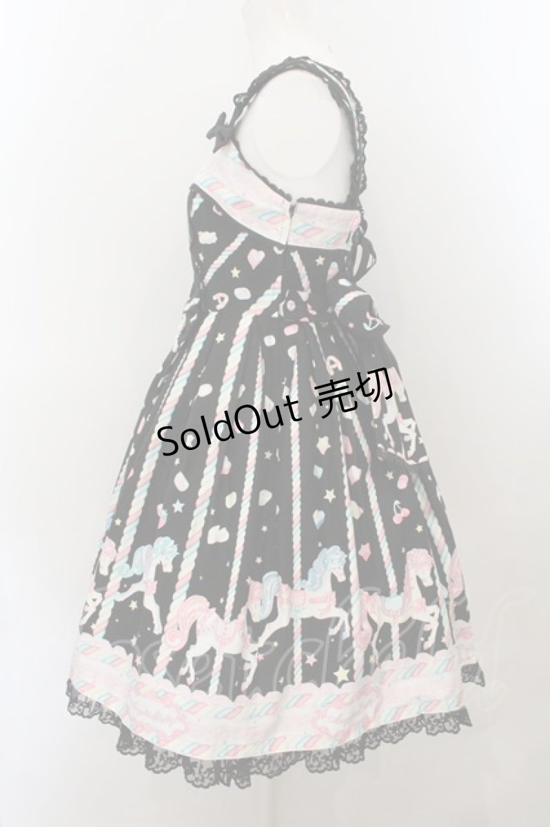 画像4: Angelic Pretty / Sugary Carnivalジャンパースカート  クロ O-24-11-07-012-AP-OP-OW-OS (4)