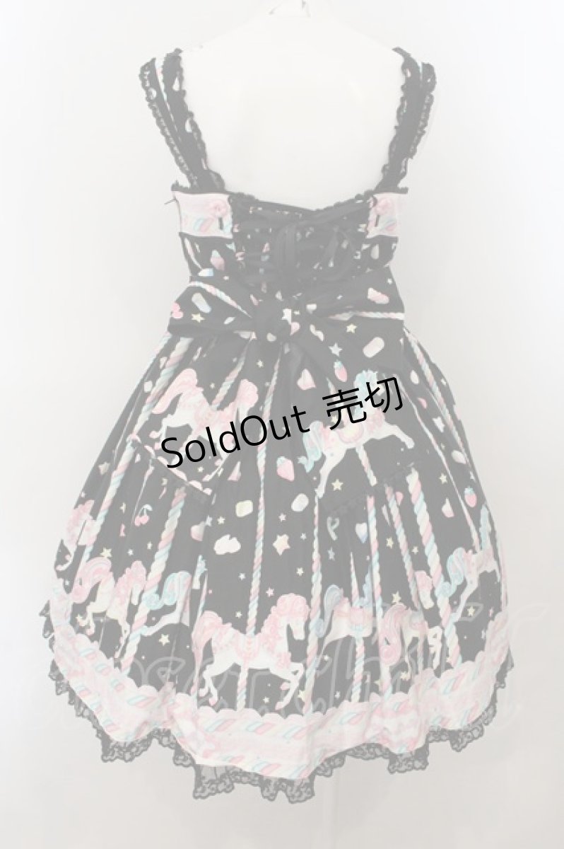 画像5: Angelic Pretty / Sugary Carnivalジャンパースカート  クロ O-24-11-07-012-AP-OP-OW-OS (5)