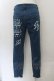 画像2: GLAD NEWS SMART / ダメージ風ストレッチパンツ  ブルー O-24-11-08-001-PU-PA-IG-ZT244 (2)