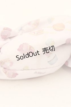 画像3: 【SALE】Maison de FLEUR / パティスリープリントキャンディポーチ  ピンク O-24-11-08-083-LO-ZA-IG-ZT387