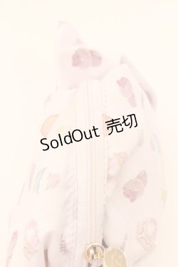 画像4: 【SALE】Maison de FLEUR / パティスリープリントキャンディポーチ  ピンク O-24-11-08-083-LO-ZA-IG-ZT387