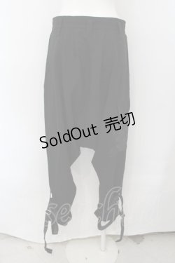 画像4: Sixh / エンブレムプリントサルエルパンツ  ブラック O-24-11-09-035-HN-PA-IG-ZY