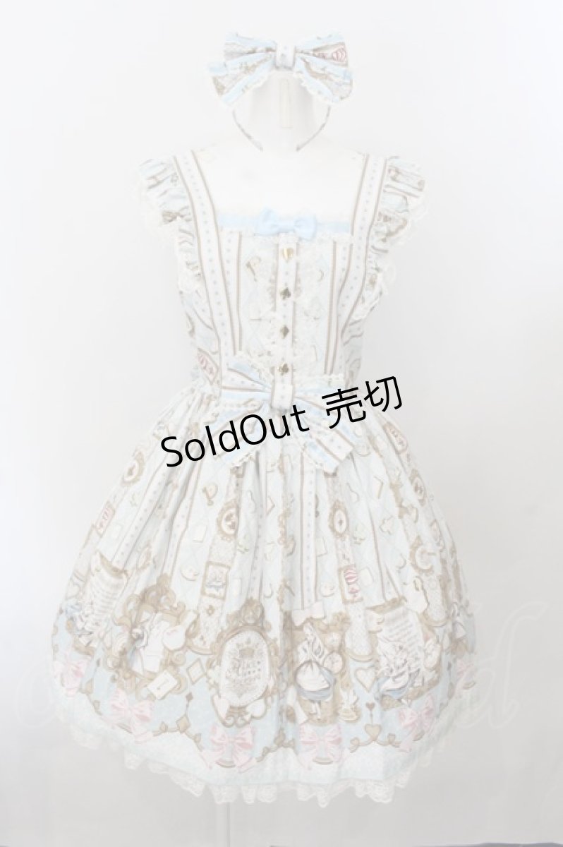 画像1: Angelic Pretty / Alice in WonderLandジャンパースカートセット  サックス O-24-11-14-053-AP-OP-IG-OS (1)