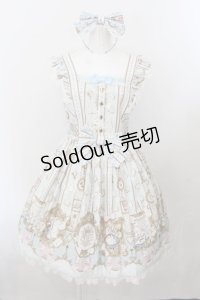 Angelic Pretty / Alice in WonderLandジャンパースカートセット  サックス O-24-11-14-053-AP-OP-IG-OS