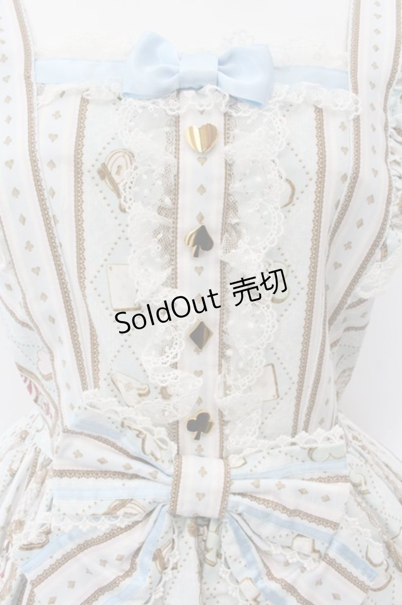 画像2: Angelic Pretty / Alice in WonderLandジャンパースカートセット  サックス O-24-11-14-053-AP-OP-IG-OS (2)