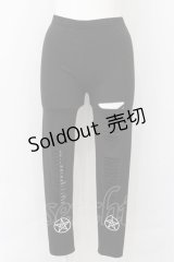 KRY CLOTHING / 「CRUSH２」 ダメージレギンス  ブラック O-24-11-14-002-EL-PA-IG-ZT156