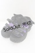 YOSUKE / 厚底サンダル 2810128 JPN24.0cm ブラック O-24-11-16-1039-PU-SH-IG-ZT335