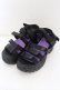 画像1: YOSUKE / 厚底サンダル 2810128 JPN24.0cm ブラック O-24-11-16-1039-PU-SH-IG-ZT335 (1)