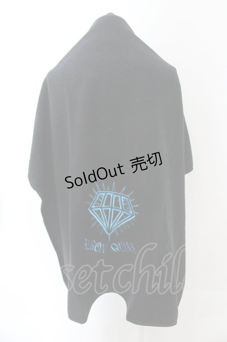 画像1: 【SALE】ALGONQUINS / ブランケット  ブラック×ブルー O-24-11-16-1028-AL-ZA-IG-ZT308 (1)