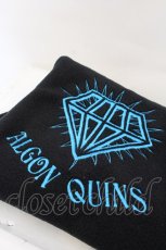 画像2: 【SALE】ALGONQUINS / ブランケット  ブラック×ブルー O-24-11-16-1028-AL-ZA-IG-ZT308 (2)