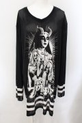 KILL STAR / Rob Zombie メッシュカットソー XL ブラック O-24-11-16-022-SL-TO-YM-ZT366