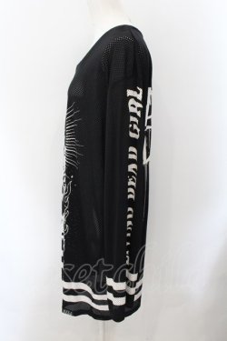 画像2: KILL STAR / Rob Zombie メッシュカットソー XL ブラック O-24-11-16-022-SL-TO-YM-ZT366