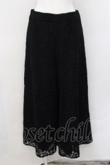 ililil / レースワイドパンツ F ブラック O-24-11-16-003-PU-PA-YM-ZT156