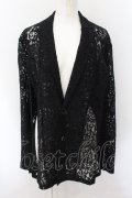 ililil / 2wayスリット入りレースジャケット F ブラック O-24-11-16-027-PU-TO-YM-ZT061