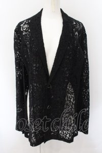 ililil / 2wayスリット入りレースジャケット F ブラック O-24-11-16-027-PU-TO-YM-ZT061