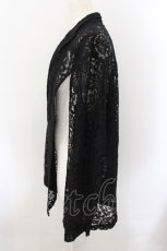 画像2: ililil / 2wayスリット入りレースジャケット F ブラック O-24-11-16-027-PU-TO-YM-ZT061 (2)