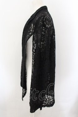 画像2: ililil / 2wayスリット入りレースジャケット F ブラック O-24-11-16-027-PU-TO-YM-ZT061