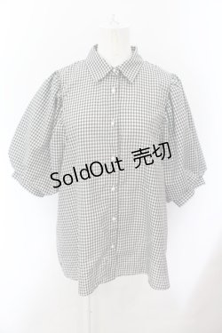 画像1: axes femme / ボリューム袖ブラウス M クロ O-24-11-17-024-AX-BL-OW-ZT021