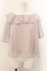 画像1: 【SALE】an another angelus / かすみ草総刺繍ブラウス  ラベンダーグレー O-24-11-20-029-CA-TO-OW-ZT081 (1)