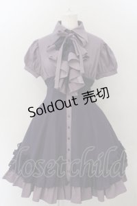 ATELIER BOZ / ラルフェイ半袖ワンピース  ラベンダー×パープル O-24-11-22-002-EL-OP-OW-OS