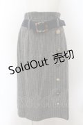 axes femme / ボタン使い起毛スカート M グレー O-24-11-25-067-AX-SK-OW-ZT263