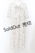 axes femme / ローズレース柄ボータイワンピース F「 アイボリー O-24-11-25-004-AX-OP-IG-ZT137
