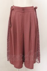 axes femme / サイドプリーツハーフパンツ F ピンク O-24-11-26-068-AX-PA-IG-ZT249