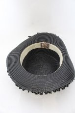 画像5: 【SALE】Triple fortune / コサージュ付きカンカン帽  ブラック O-24-11-26-100-EL-AC-OW-ZT286 (5)