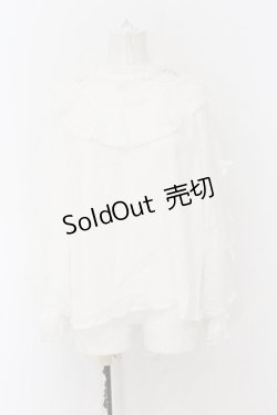 画像1: axes femme kawaii / ヴィンテージシフォンブラウス M シロ O-24-11-27-063-AX-BL-IG-OS