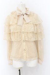 Swankiss / DB 4frill lace B/L  ベージュ O-24-11-27-029-CA-BL-IG-ZT282