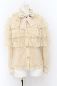 Swankiss / DB 4frill lace B/L  ベージュ O-24-11-27-029-CA-BL-IG-ZT282