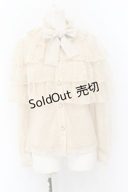 画像1: Swankiss / DB 4frill lace B/L  ベージュ O-24-11-27-029-CA-BL-IG-ZT282