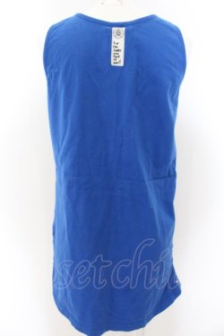 画像2: SUPER LOVERS / スカルプリントビッグタンクトップ  ブルー O-24-11-28-064-PU-TO-IG-ZT124