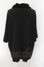 画像3: 【SALE】AUDITION / ハイツイストルーズネックビッグT M ブラック O-24-11-29-047-PU-TO-IG-ZT126 (3)