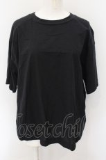 画像1: 【SALE】RNA-N / ラウンドスリットデザインプルオーバー M ブラック O-24-11-29-048-PU-TO-IG-ZT126 (1)
