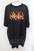 KRY CLOTHING / 「ENJO」Tシャツ  ブラック O-24-11-29-058-EL-TO-OW-ZT248