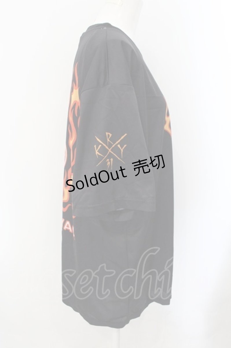 画像2: 【SALE】KRY CLOTHING / 「ENJO」Tシャツ  ブラック O-24-11-29-058-EL-TO-OW-ZT248 (2)