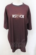 KRY CLOTHING / 「K0332T」Tシャツ  濃小豆色 O-24-11-29-059-EL-TO-OW-ZT259