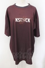 KRY CLOTHING / 「K0332T」Tシャツ  濃小豆色 O-24-11-29-059-EL-TO-OW-ZT259