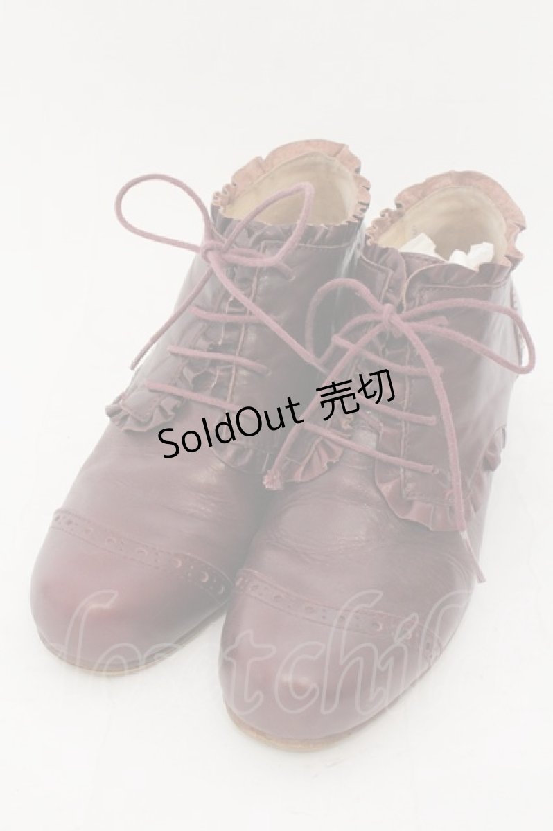 画像1: 【SALE】Jane Marple / ウィングチップブーティ S ボルドー O-24-11-29-114-JM-ZA-IG-ZTK006 (1)