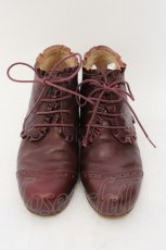 画像2: 【SALE】Jane Marple / ウィングチップブーティ S ボルドー O-24-11-29-114-JM-ZA-IG-ZTK006 (2)