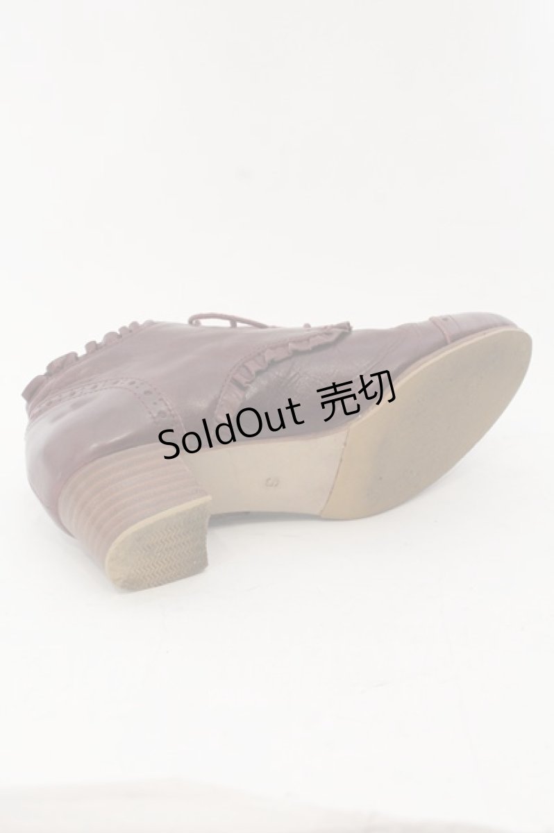 画像7: 【SALE】Jane Marple / ウィングチップブーティ S ボルドー O-24-11-29-114-JM-ZA-IG-ZTK006 (7)